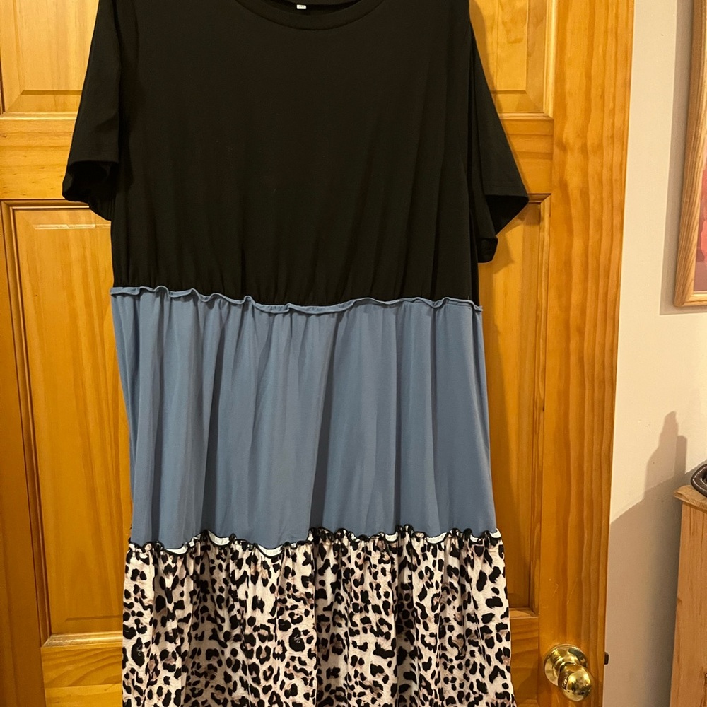 Stylish Black and Blue Kids Dress